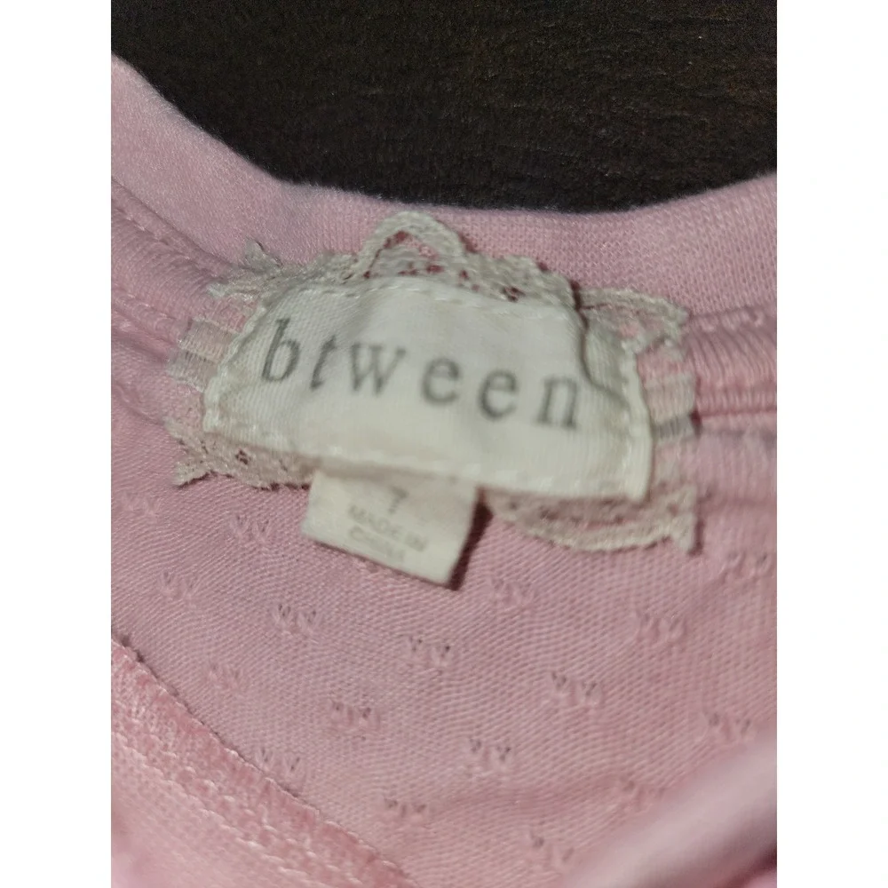 Btween pink heart top and maroon pants size‎ 7 outfit